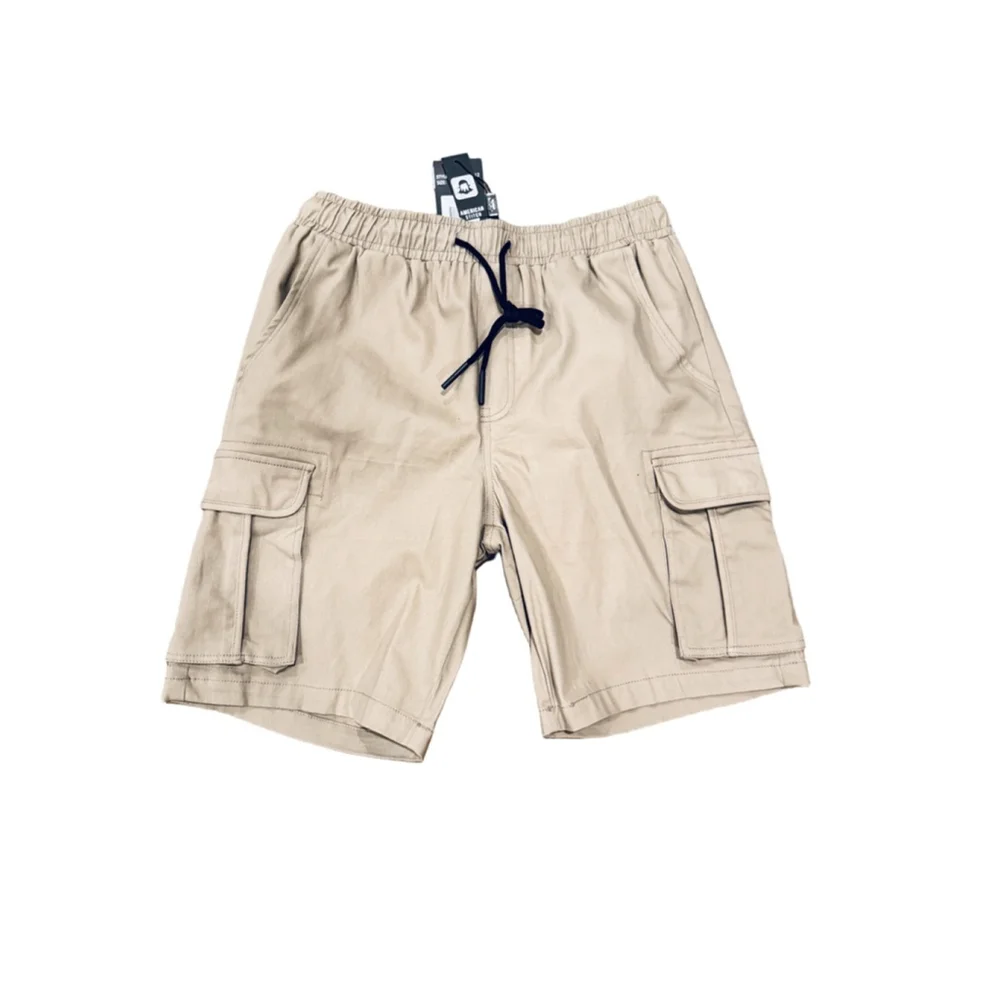 Men's AMERICAN STITCH Khaki Cargo Shorts L l17